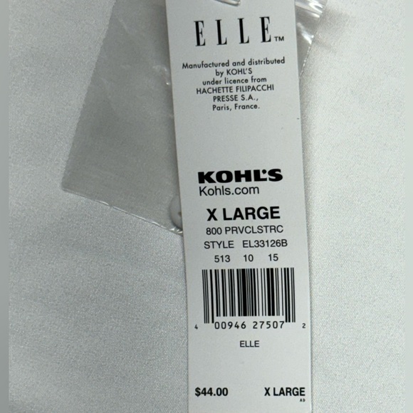 Elle Striped Ruffle Tuxedo Front Button Down Shirt Long Sleeve Size XL Coquette - Picture 12 of 12